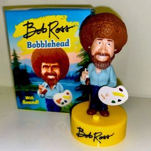 Mini Bob Ross Bobblehead w/10 different sayings! An Artist MUST have! 🎨